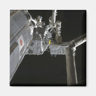 Imã O braço robótico do experimento japonês Modu