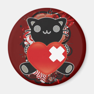 Imã O brinquedo enchido do gato