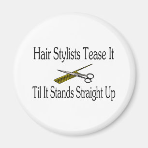 Imã O cabeleireiro amola-o até que estiver ascendente