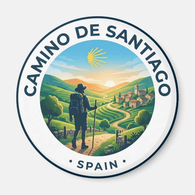 Imã O Caminho de Santiago Espanha (Frente)