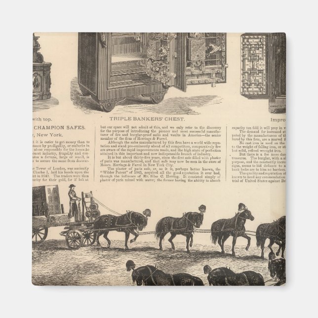 Imã O campeão de patentes do Herring Safes (Frente)