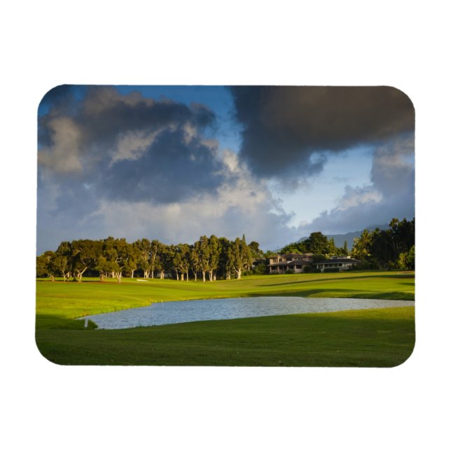 Ímã O campo de golfe Makai em Princeville (Horizontal)