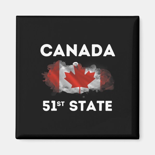 Imã O Canada 51ruas State Funny Trump Canada Meme Shir (Frente)