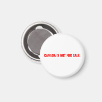 O Canadá não está à venda texto branco minimalista