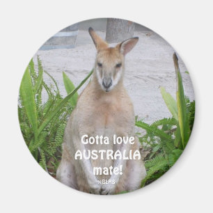 Imã O canguru obteve ao loveAUSTRALIAmate! , ©BLHS