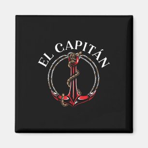 Imã O Capitão Âncora Barco Navio Capitão Comandante Ma
