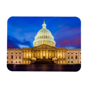 Ímã O Capitólio dos Estados Unidos na hora azul