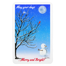 Ímã O Cardeal e o Homem de Neve