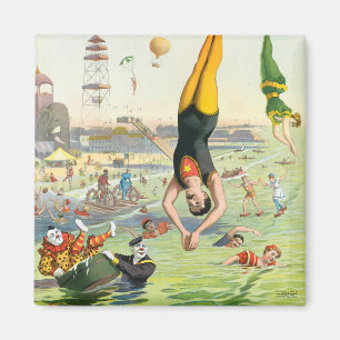 Imã O Carnaval de Água da Ilha de Coney Excelente