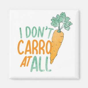 Imã O Carrot Verde e Laranja Fresca Piadas Comidas