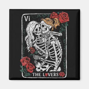 Imã O Carta de Tarot dos Amantes Gótico Oculto Beijand
