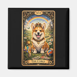 Imã O Cartão de Tarot do Corgi