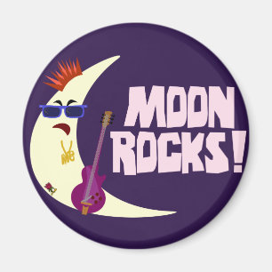 Imã O Cartoon Moon Rocks