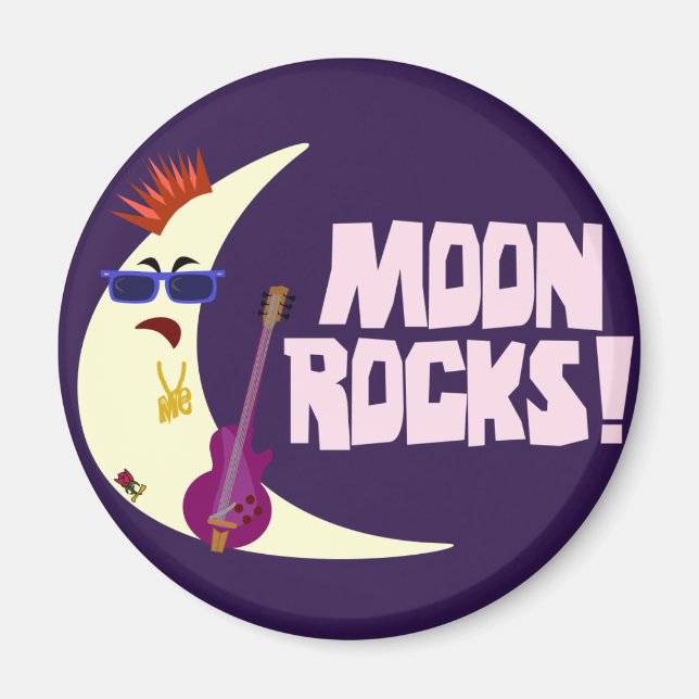 Imã O Cartoon Moon Rocks (Frente)