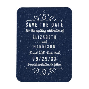 Ímã O Casamento Da Noite Estrelada Salva A Data