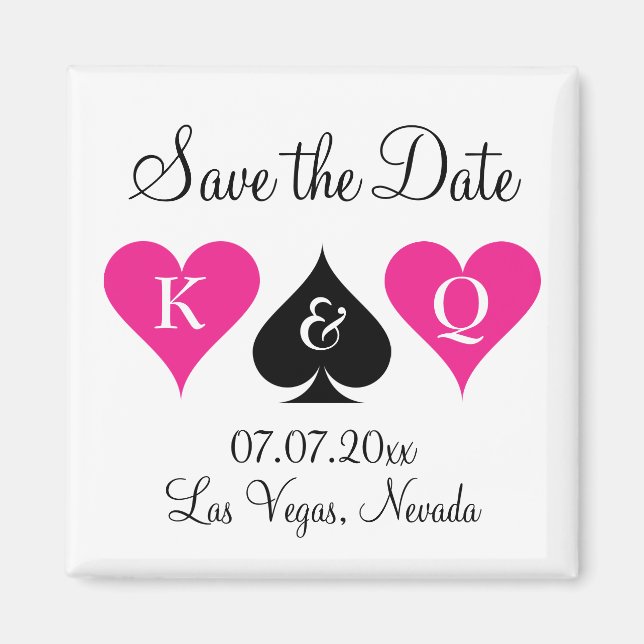 Imã O casamento de Las Vegas salve o ímã do encontro c (Frente)