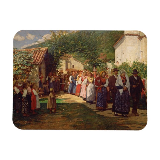 Ímã O Casamento do Ouro (óleo na canvas) (Horizontal)