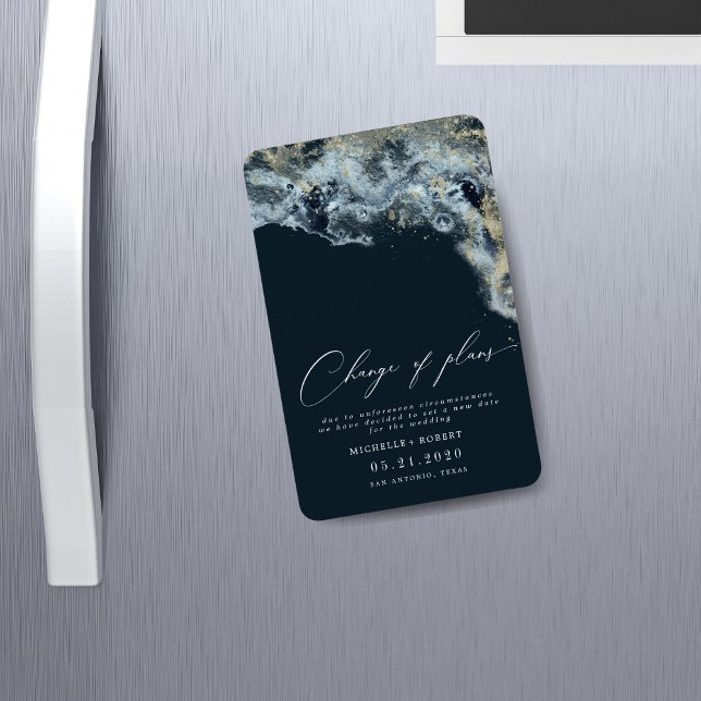 Ímã O Casamento Dourado Das Ondas De Água Altera A Dat (Criador carregado)