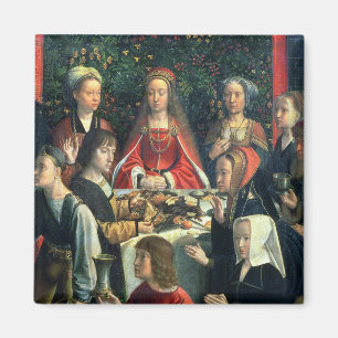 Imã O casamento em Cana, detalhe da noiva e do surr