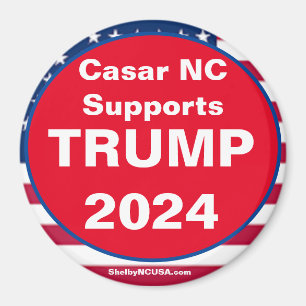 Imã O Casar NC suporta o TRUMP 2024 Patriótico