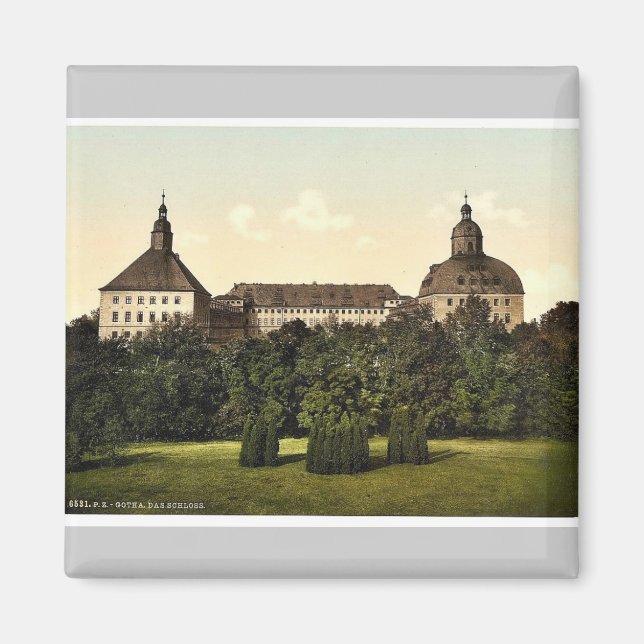 Imã O castelo, Gotha, Turíngia, Alemanha Rara Fotograf (Frente)