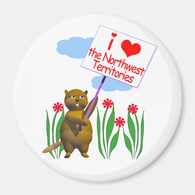 Imã O castor canadense ama os territórios noroeste (Frente)