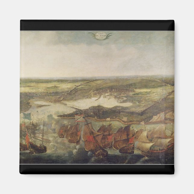 Imã O cerco de La Rochelle em 1628 (Frente)