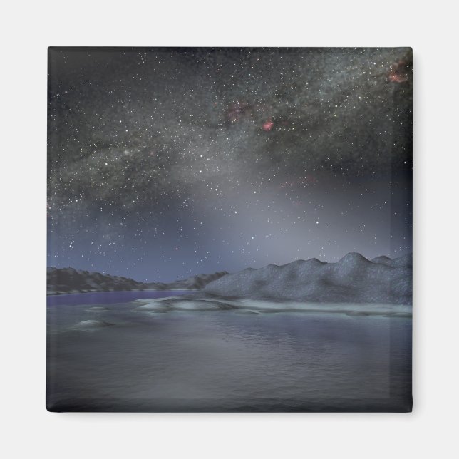 Imã O céu noturno de um hipotético planeta alienígena  (Frente)