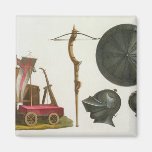 Imã O chariot, a besta e a armadura milaneses,