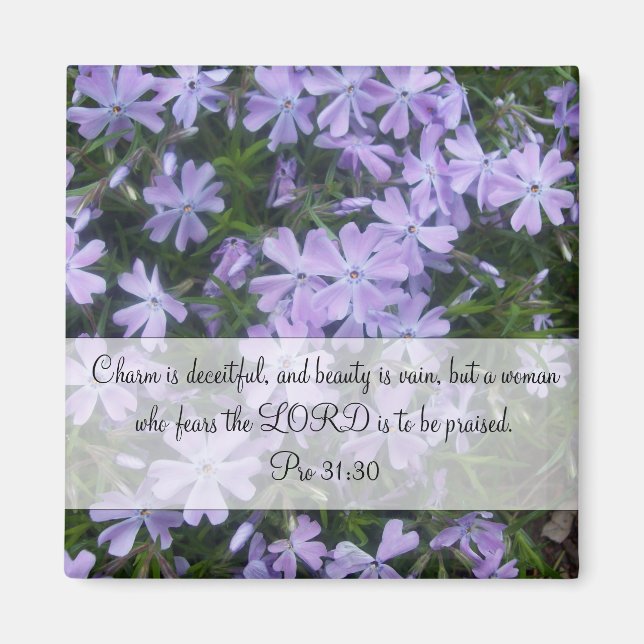 Imã O charme é enganador, e a beleza é vã, mas uma mul (Frente)