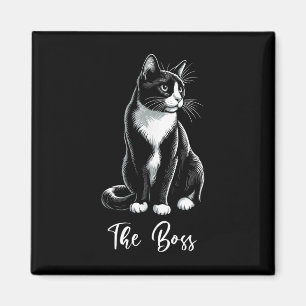Imã O Chefe Tuxedo Gato do Lover Kitten Tuxedo Proprie