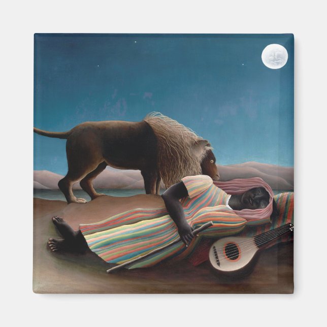 Imã O cigano adormecido, Henri Rousseau (Frente)