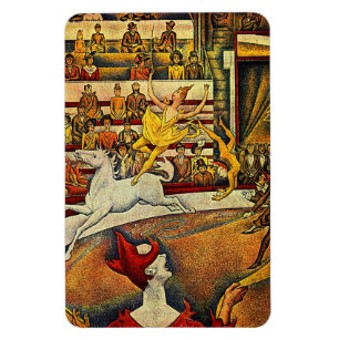 Ímã O circo de Georges Seurat (1891) - palhaço &