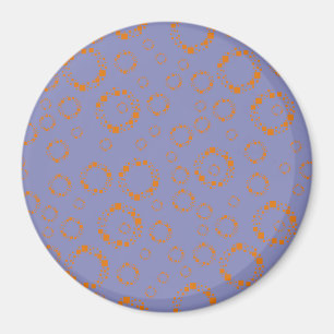 Imã o círculo roxo alaranjado feminino esquadra o