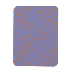 Ímã o círculo roxo alaranjado feminino esquadra o