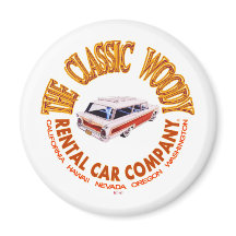 O Clássico Wody Car Company Magnet