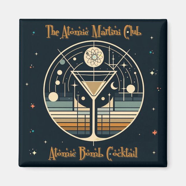Imã O Clube Atomic Martini Coquetel Bomba Atômica (Frente)