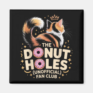 Imã O Clube de Fãs de Buracos de Donut Meme de Gato En