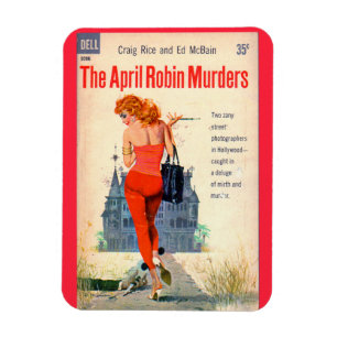 Ímã O cobrir do romance da pasta Robin Murders de abri
