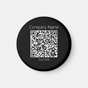 Imã O Código QR da sua empresa para o Magneto Preto do