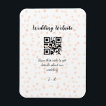 Ímã O código QR de verificação do site de casamento pa<br><div class="desc">Design</div>