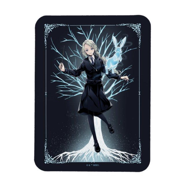 Ímã O Coelho da Anime Luna Lovegood Patronus (Vertical)