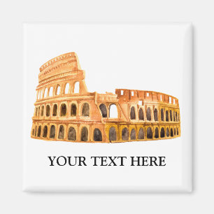 Imã O Coliseu Roma, Itália Personalizada Design