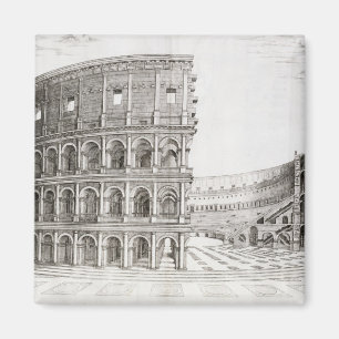 Imã O Colosseum, construído no ANÚNCIO 80 (gravura)