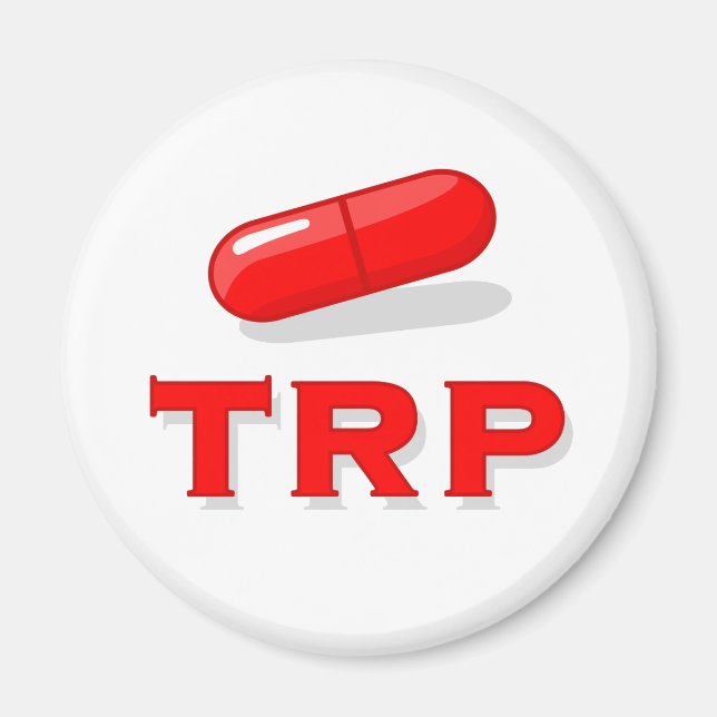 Imã O comprimido vermelho (Frente)