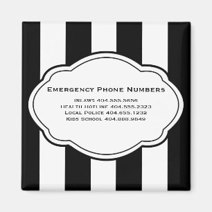 Imã O contato customizável da emergência numera o í