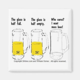 Imã O copo está meio cheio, vazio