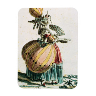 Ímã O Coquette do vôo, c.1784 (gravura da cor)