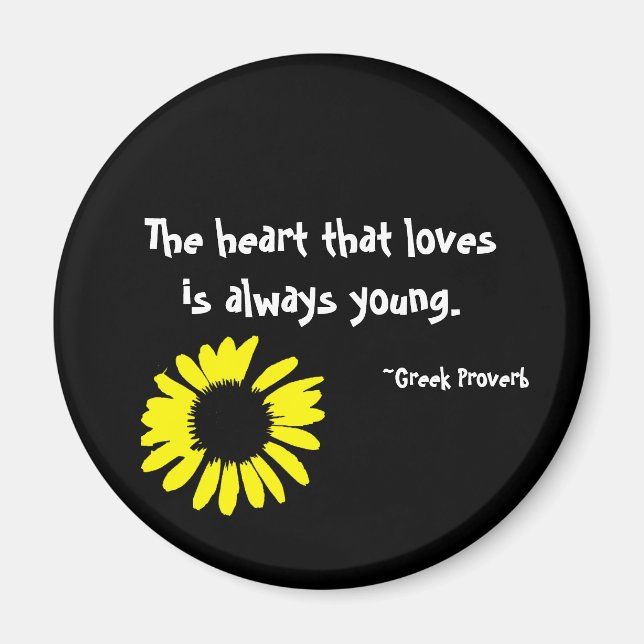 Imã O coração que ama..." (Frente)