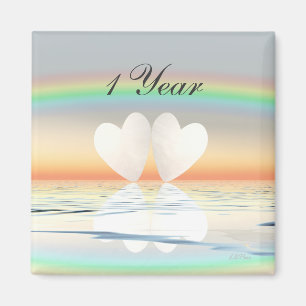 Imã ø Corações de papel do aniversário